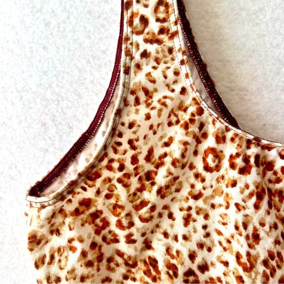 Old Navy Leopard Print Woman's One-Piece bodysuit Y2K doll core size M - Picture 4 of 7